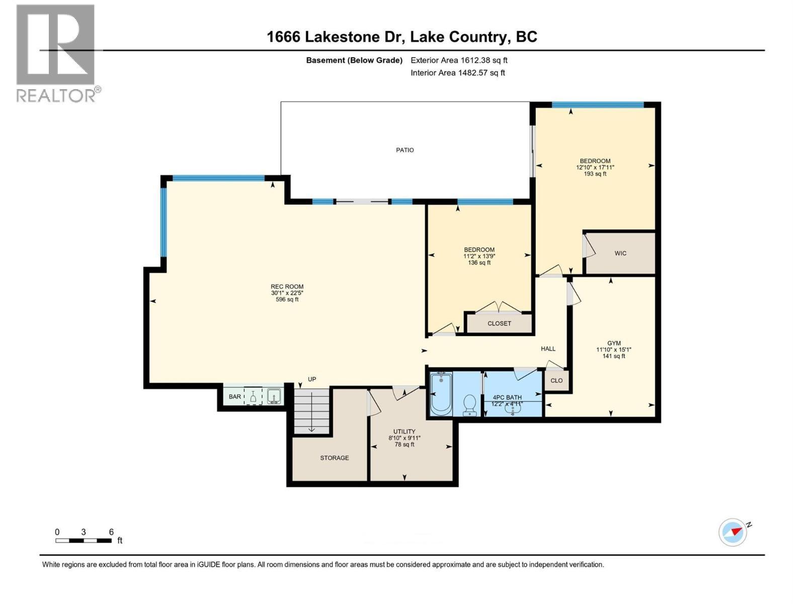 Floor Plan - lower level - 1666 Lakestone Drive, Lake Country, BC