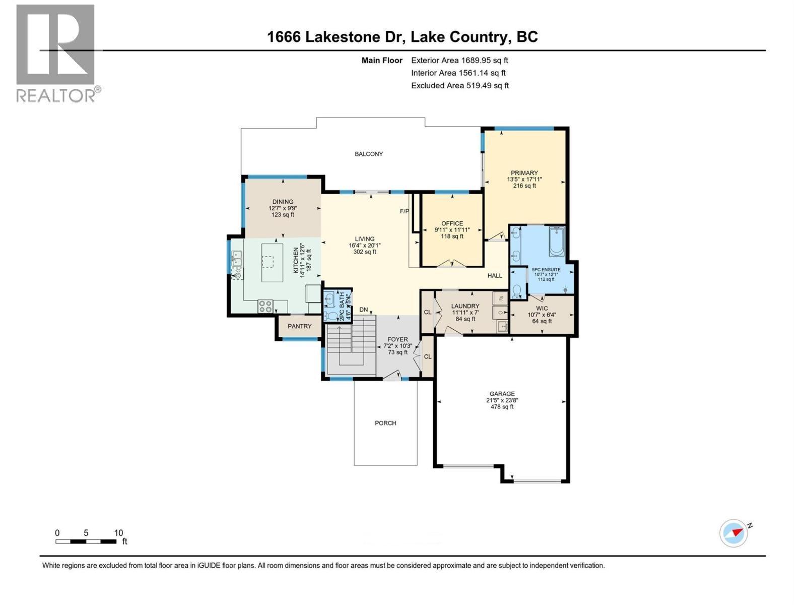 Floor Plan - upper level - 1666 Lakestone Drive, Lake Country, BC