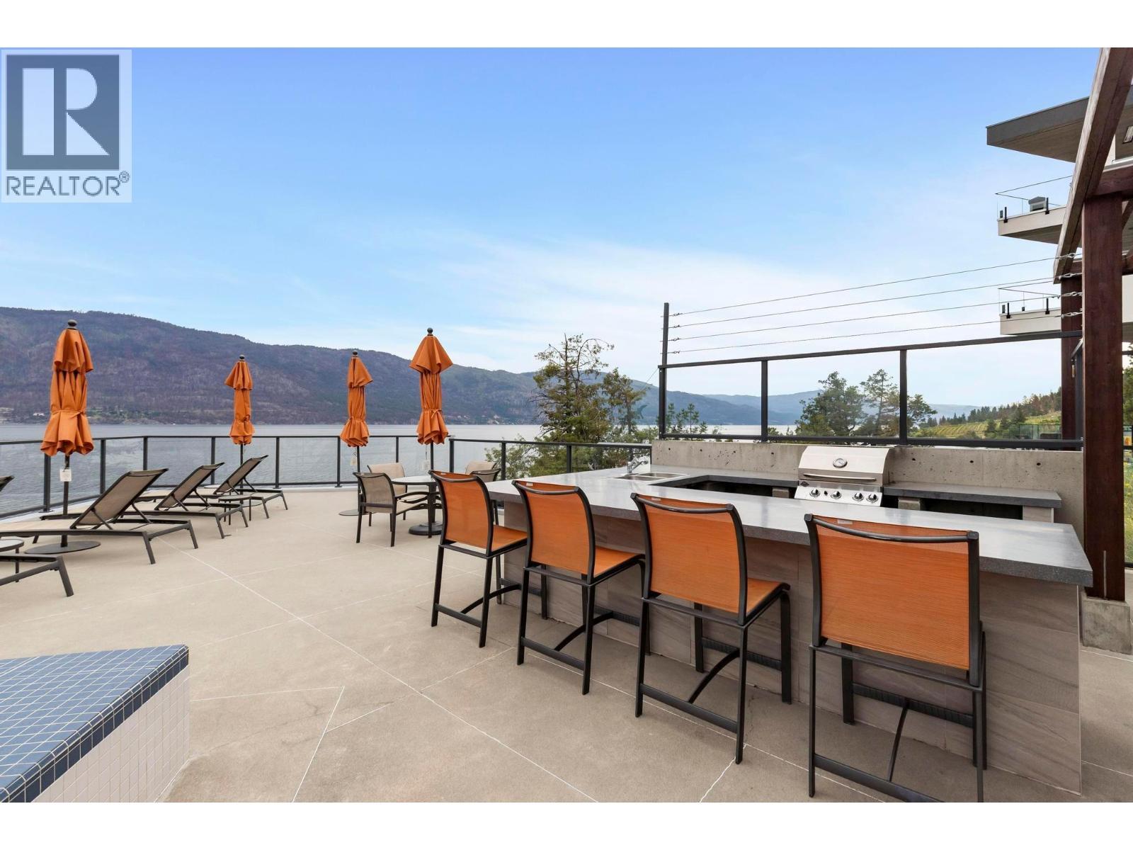 Outdoor BBQ area -Waterside Clubhouse - 1666 Lakestone Drive, Lake Country, BC
