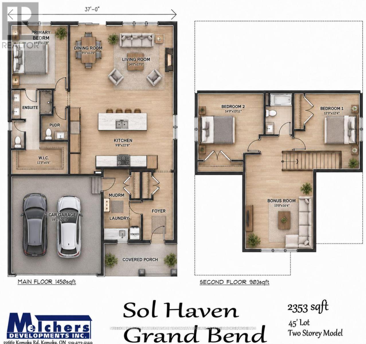 Floor Plan - Lot #29 - 95 Dearing Drive, South Huron (Stephen), ON