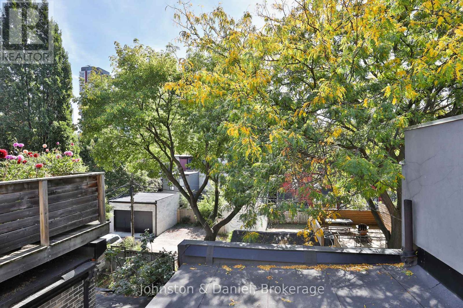 Treetop views from 3rd floor Juliette balcony - 69 Sullivan Street, Toronto, ON