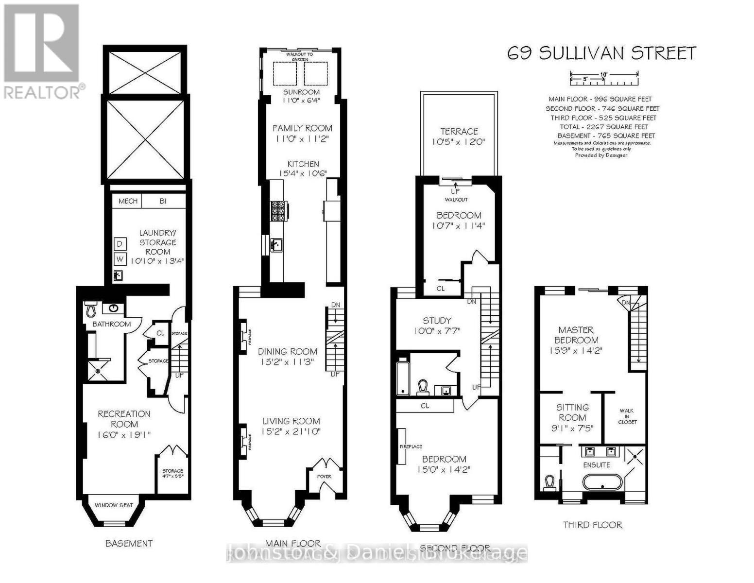 Floor plans - 69 Sullivan Street, Toronto, ON