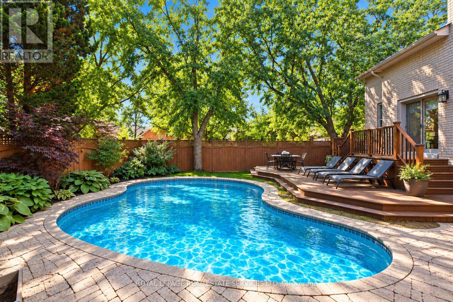 Resort-Style Backyard w/Inground Saltwater Pool - 340 Oakridge Court, Oakville, ON