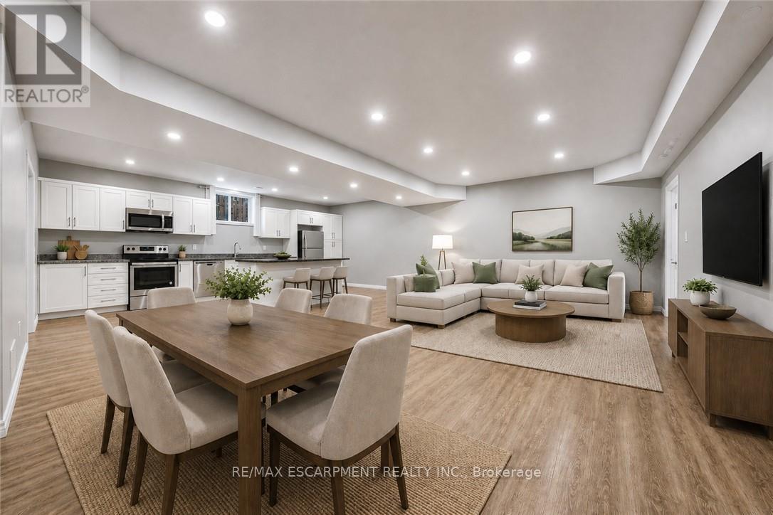 Basement Living/Kitchen - 602 Cochrane Road, Hamilton, ON