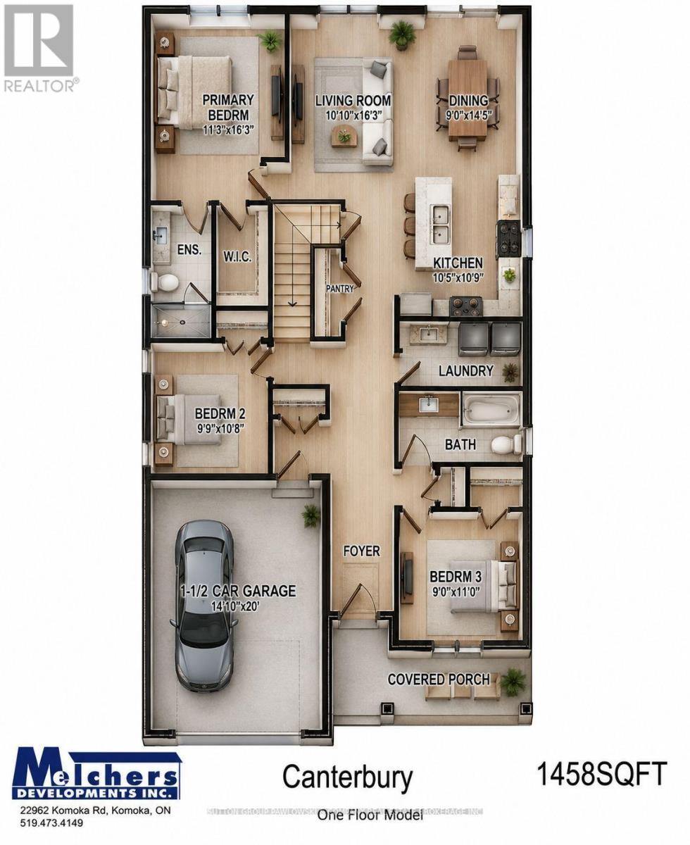 Floor Plan - Lot #28 - 93 Dearing Drive, South Huron (Stephen), ON