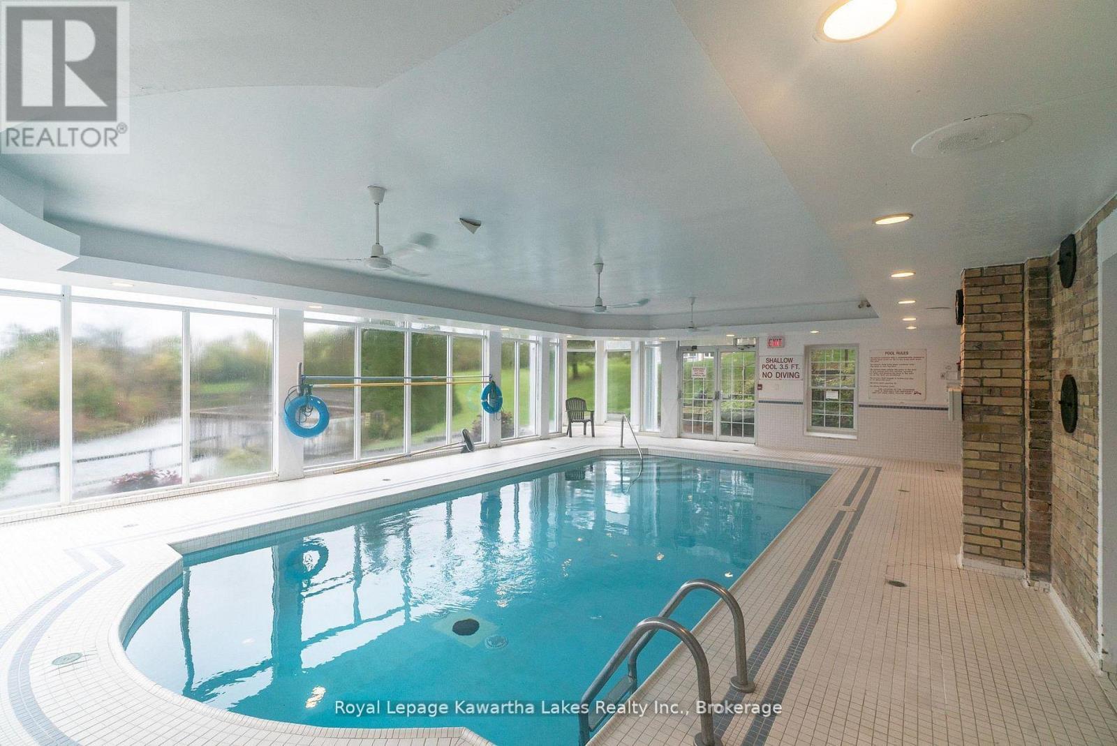 Indoor heated pool. - 10G - 25 Rivermill Boulevard, Kawartha Lakes (Lindsay), ON