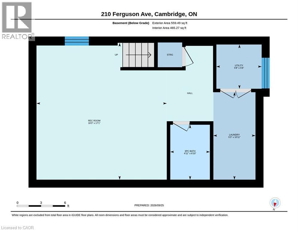 Floor plan - 210 Ferguson Avenue, Cambridge, ON