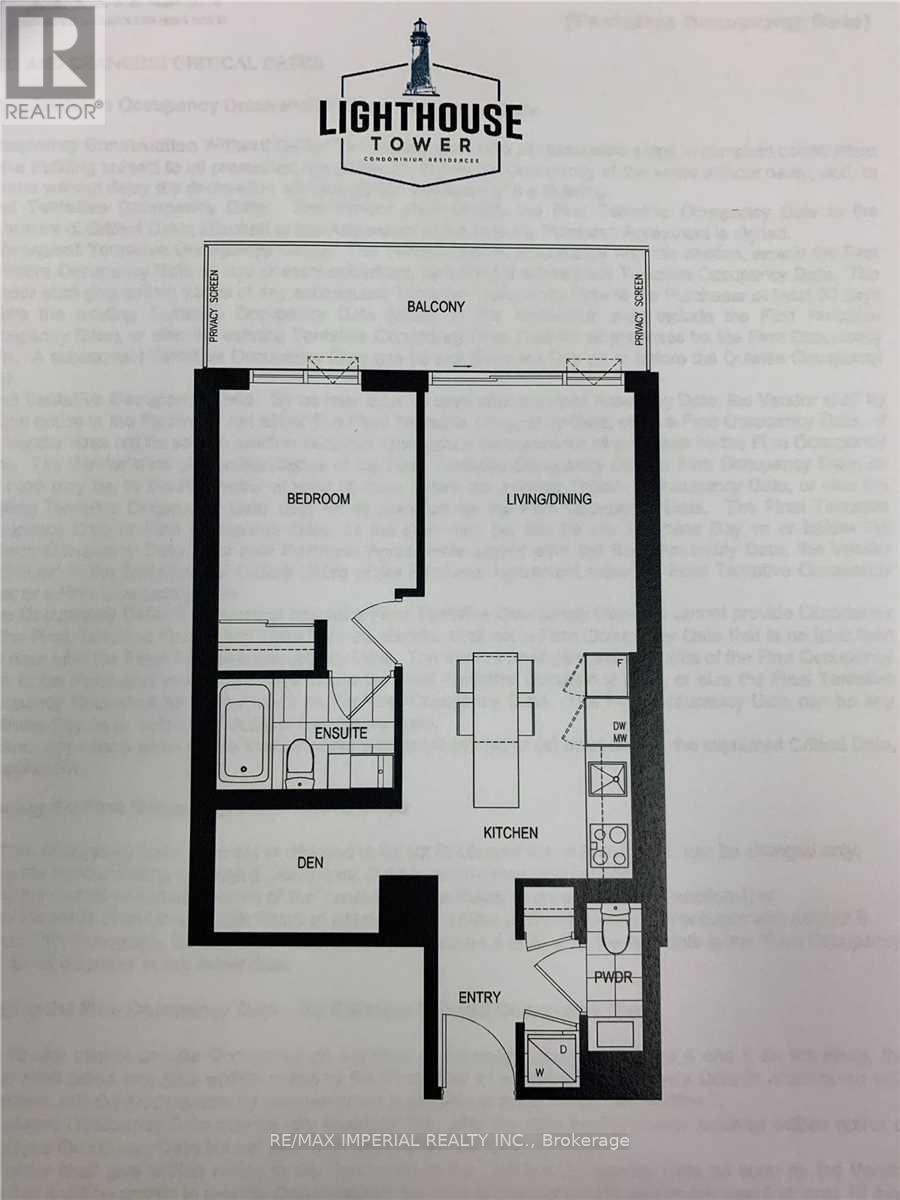 floor plan - 2706 - 15 Lower Jarvis Street, Toronto, ON