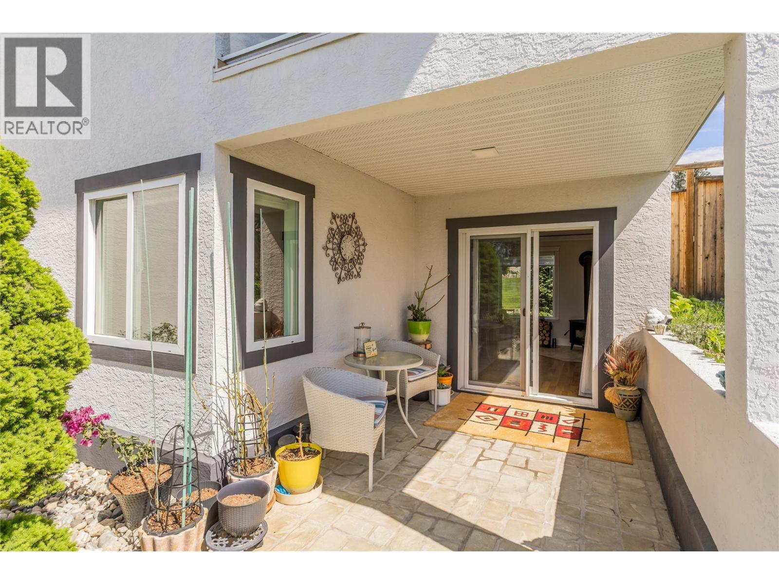 Tiled patio - 4325 Takla Road, Kelowna, BC