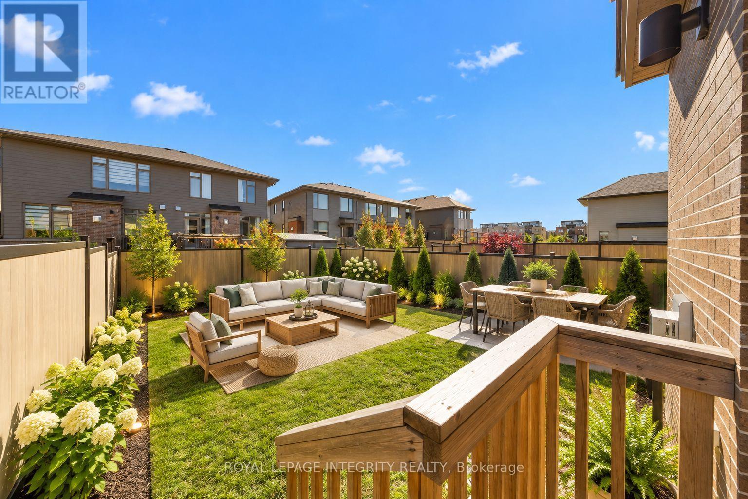 Virtually Staged Backyard - 866 Moses Tennisco Street, Ottawa, ON