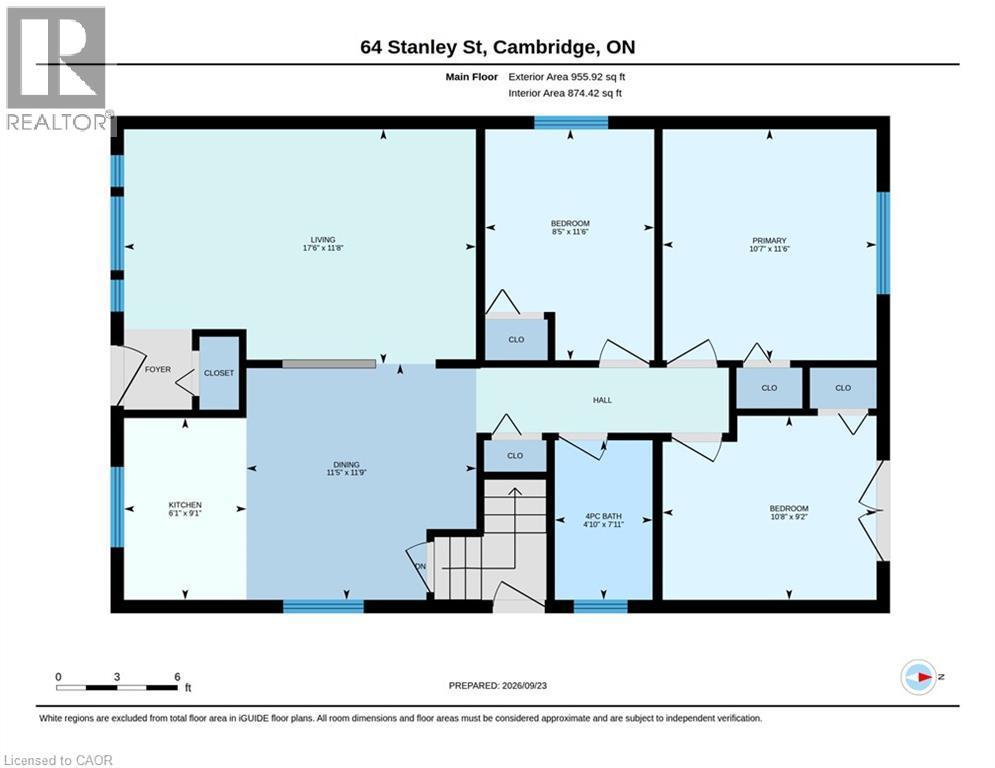 Floor plan - 64 Stanley Street, Cambridge, ON
