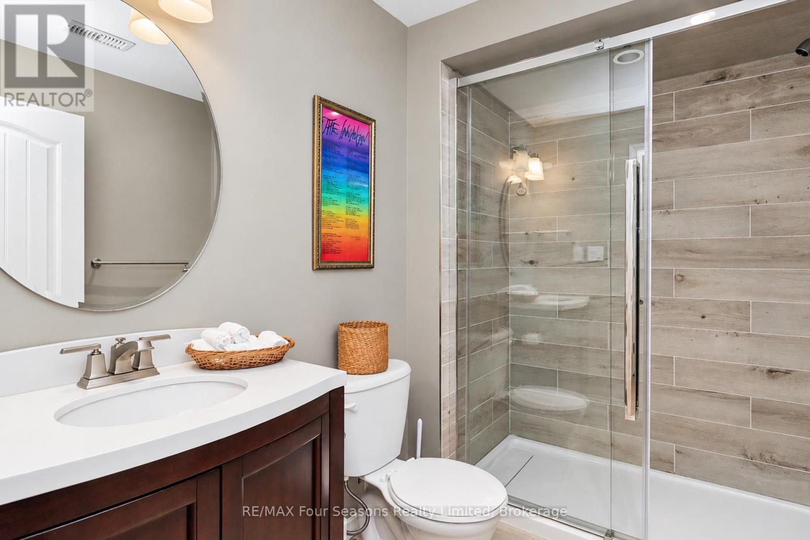 Lower level 3 piece bathroom - 55 Conservation Way, Collingwood, ON