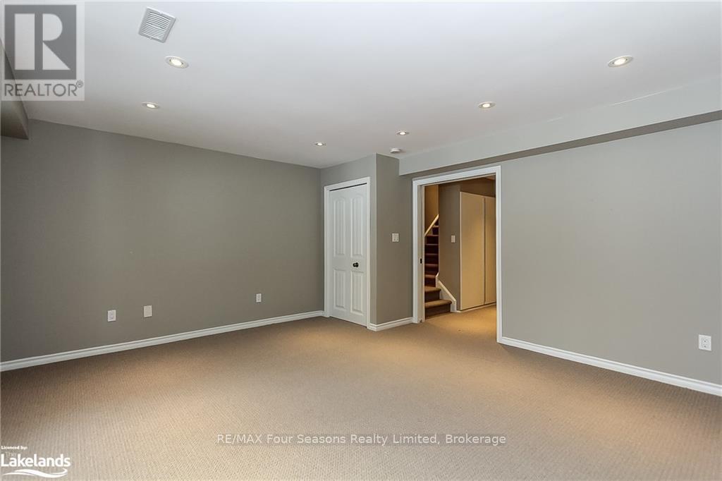 Lower level rec room w/potlights - 55 Conservation Way, Collingwood, ON
