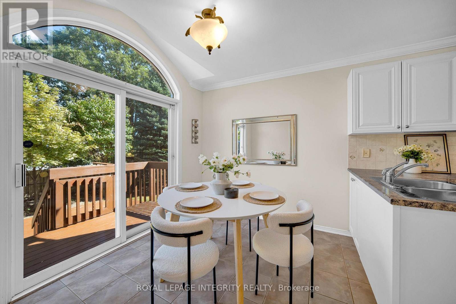 Breakfast area with direct deck access - 170 Flamborough Way, Ottawa, ON