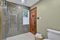 Shower with Entrance to Sauna -