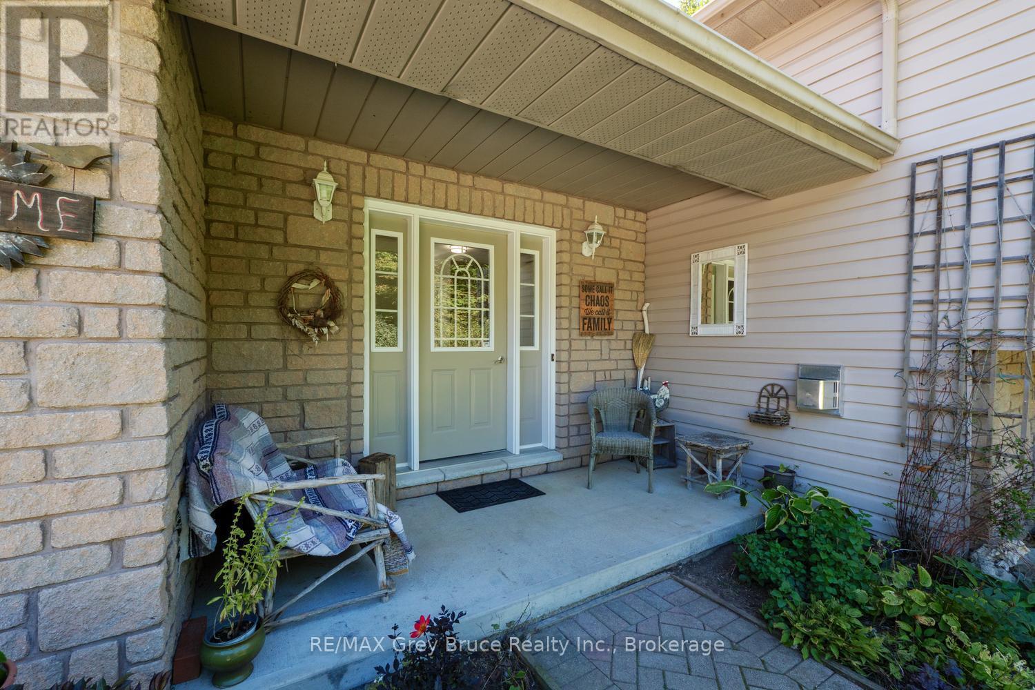 Covered porch to welcome you in - 135 North Diagonal, South Bruce Peninsula, ON