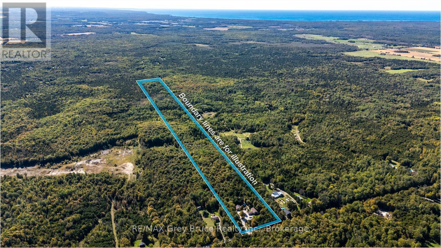 Property measures 330' wide - 135 North Diagonal, South Bruce Peninsula, ON