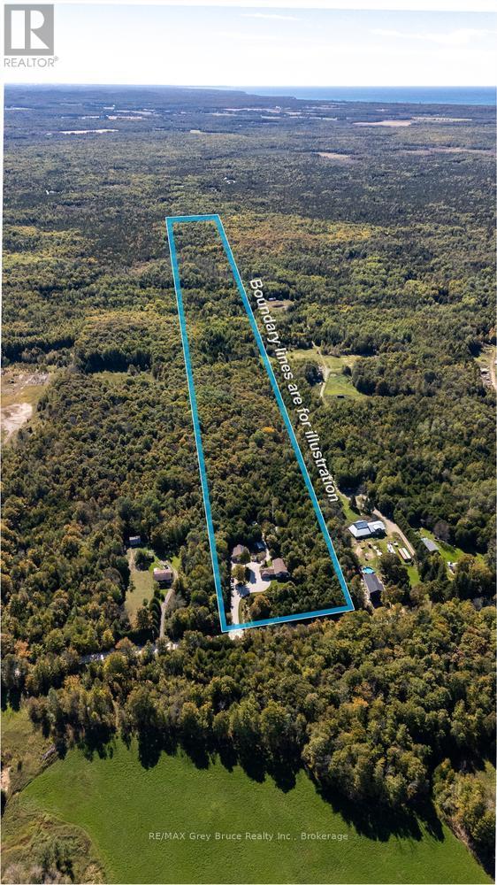 Trail runs back through portion of the property - 135 North Diagonal, South Bruce Peninsula, ON