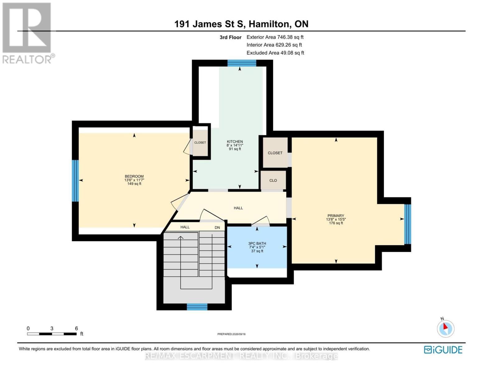 3Rd Floor - 191 James Street S, Hamilton, ON