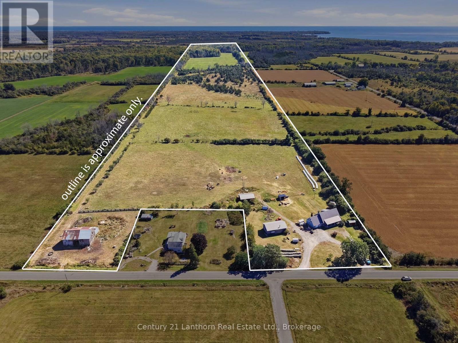 Outline of 92 acres - 939 Kelly Road, Prince Edward County (Athol Ward), ON