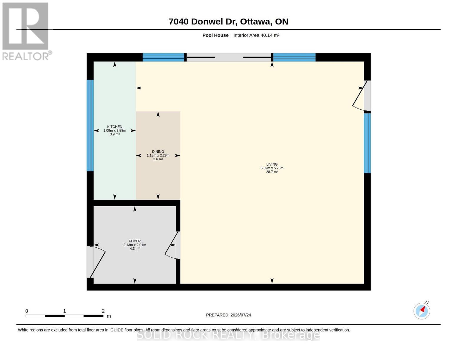 Pool House Layout with Change Room - 7040 Donwel Drive, Ottawa, ON
