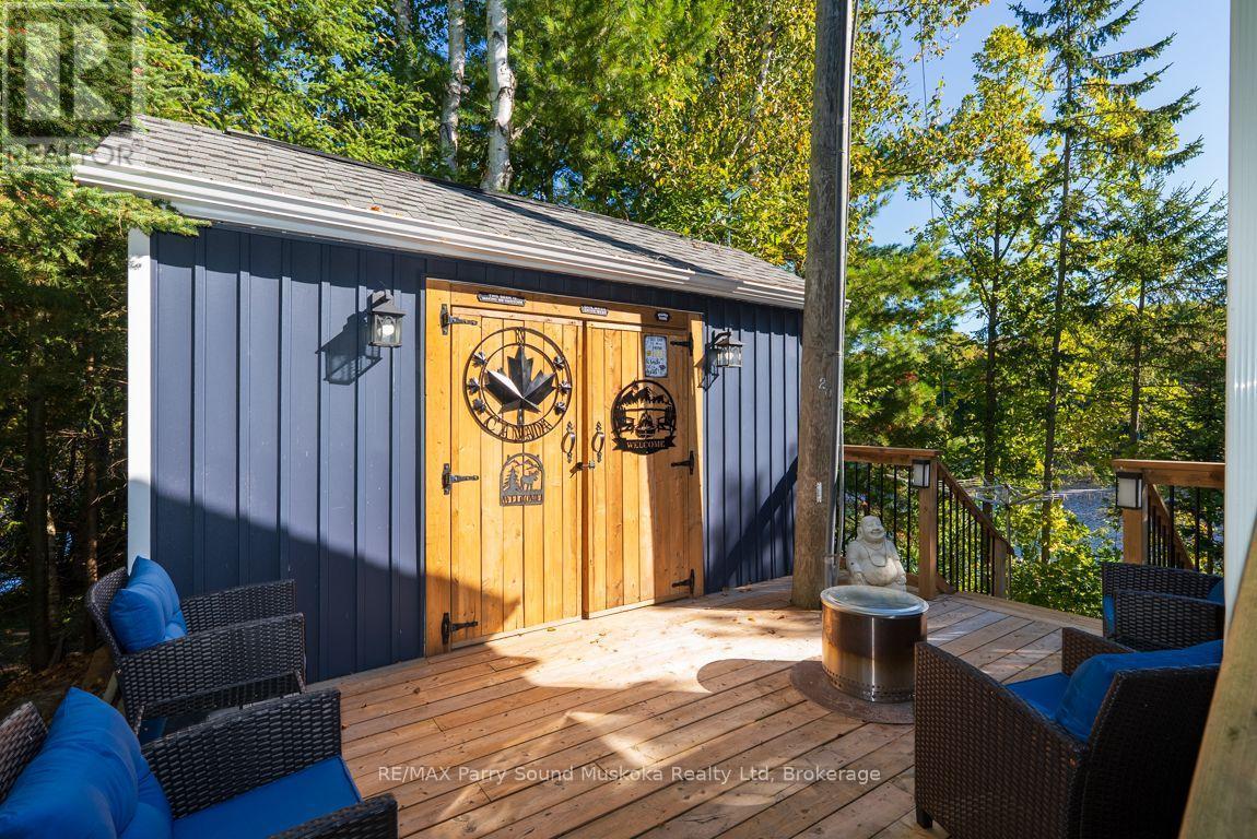 Convenient storage shed w hydro - 168B Isabella Lake Road, Seguin, ON