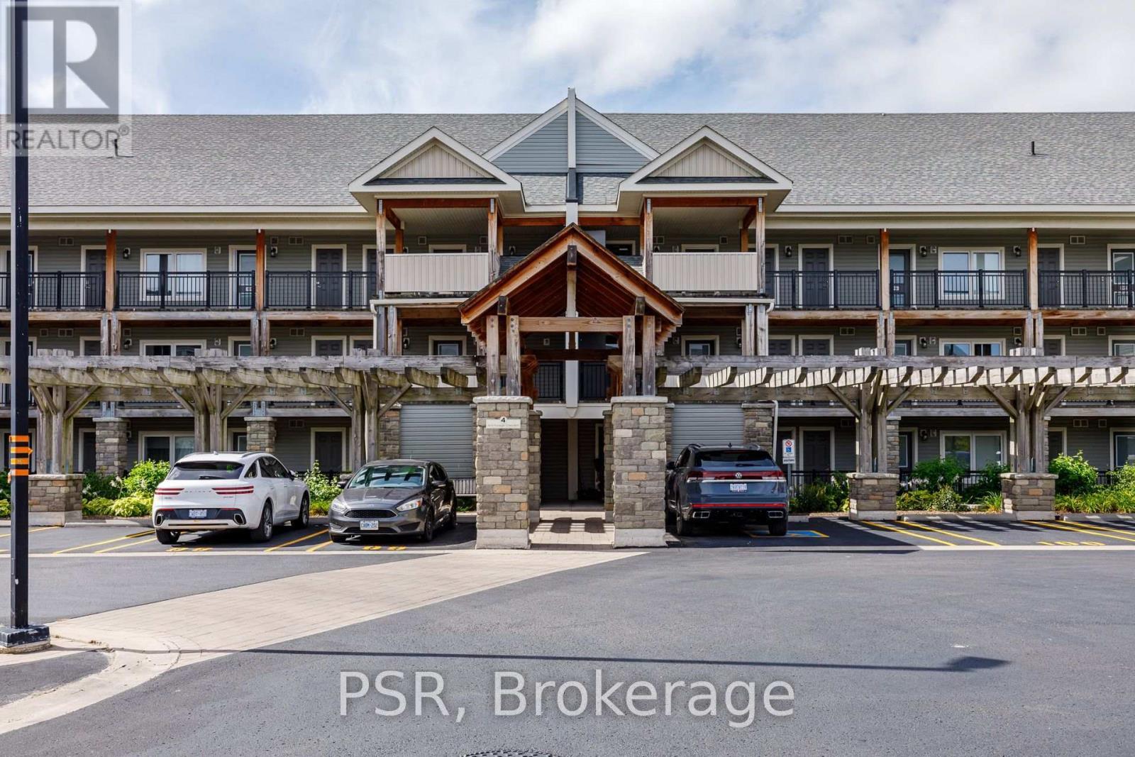Front of Building #4 Parking 2nd & 3rd to Left - 308 - 4 Anchorage Crescent, Collingwood, ON