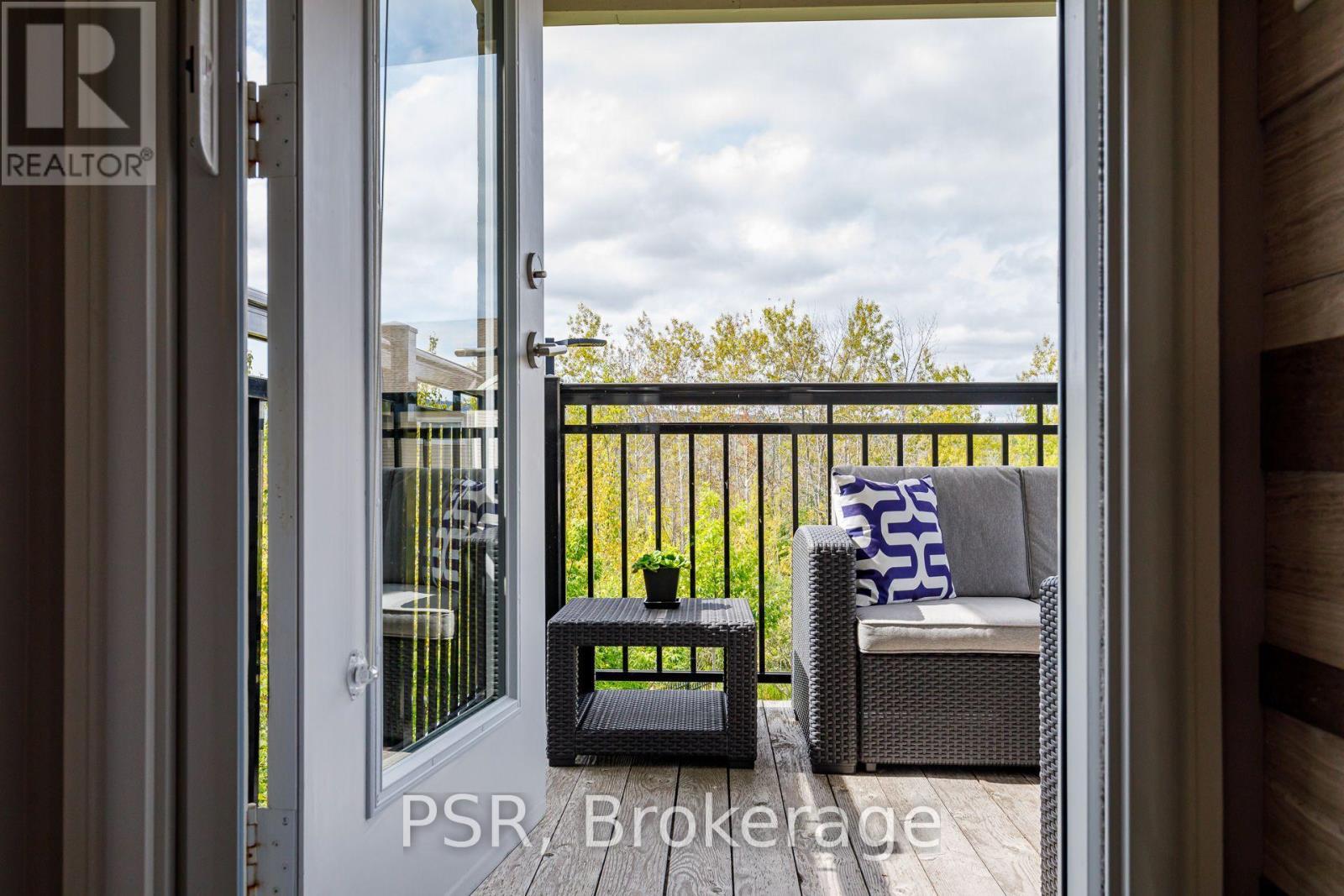 Door to Balcony West Facing - 308 - 4 Anchorage Crescent, Collingwood, ON