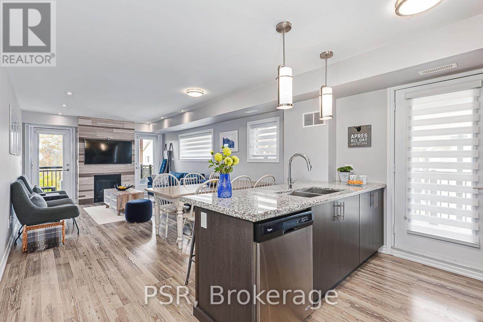 Kitchen/Dining/Living - 308 - 4 Anchorage Crescent, Collingwood, ON