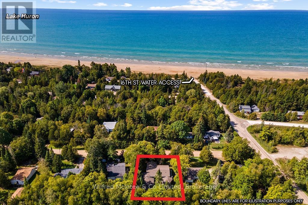 Aerial views of Cottage and Beach - 7 3Rd Avenue S, Native Leased Lands, ON