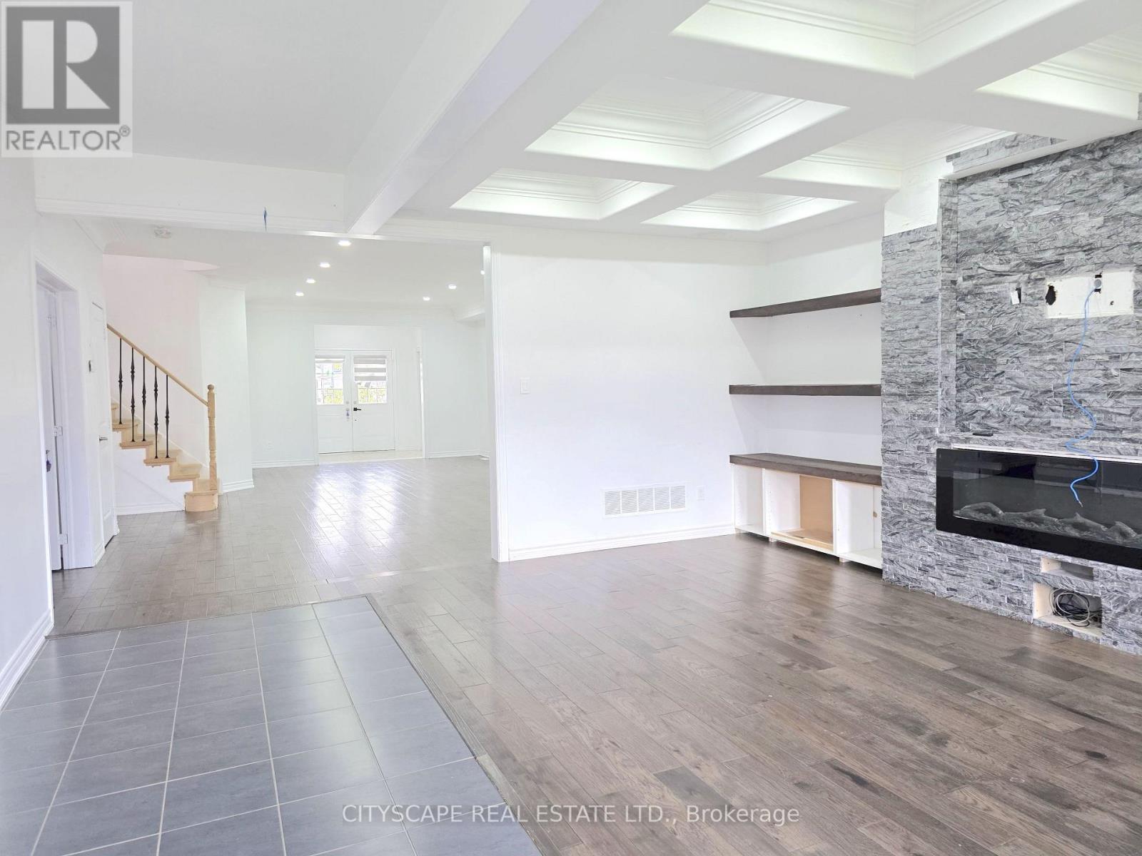 Living Room/Kitchen View to Family Room - 321 Van Dusen Avenue, Southgate, ON