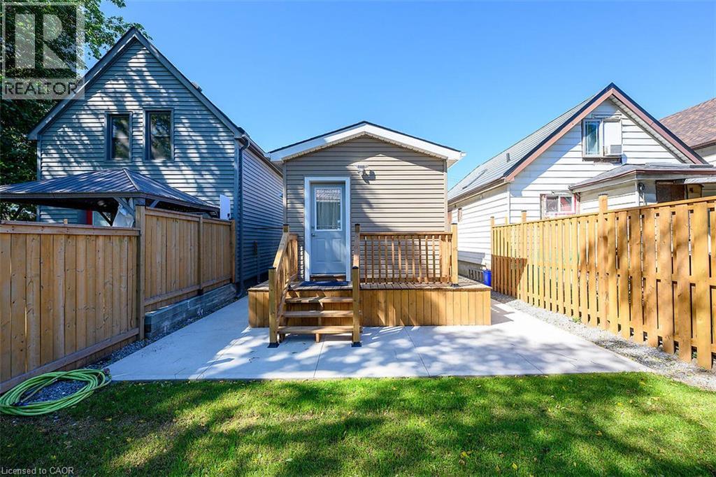 Rear building with light beige siding - 4 Albemarle Street, Hamilton, ON