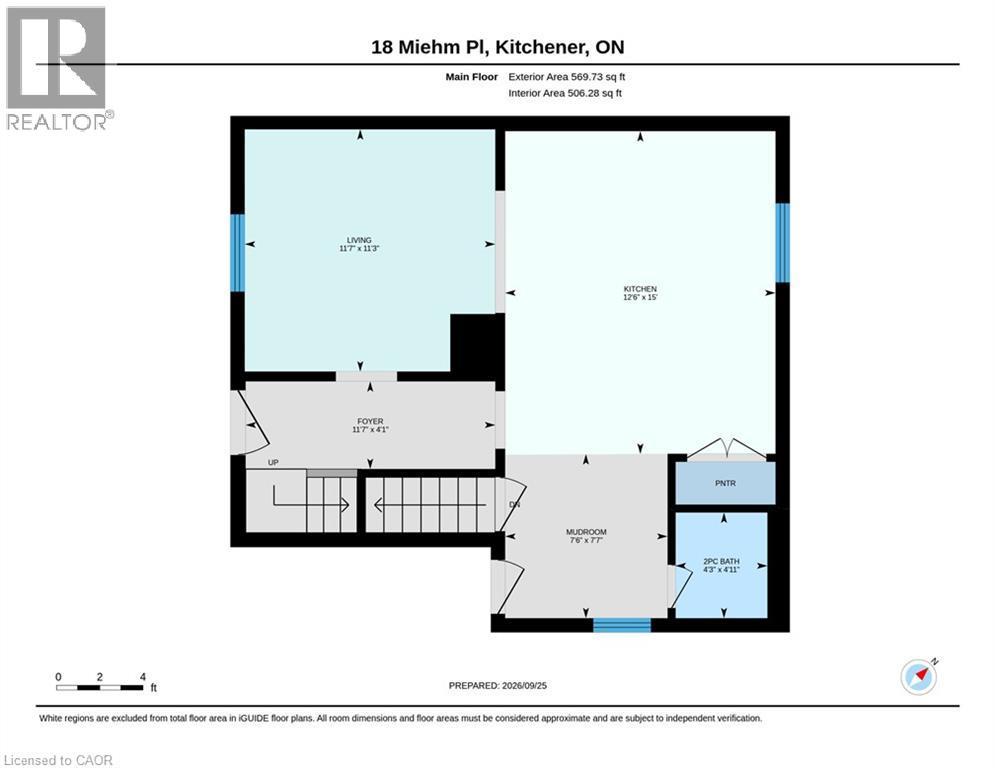 Main Floor plan - 18 Miehm Place, Kitchener, ON