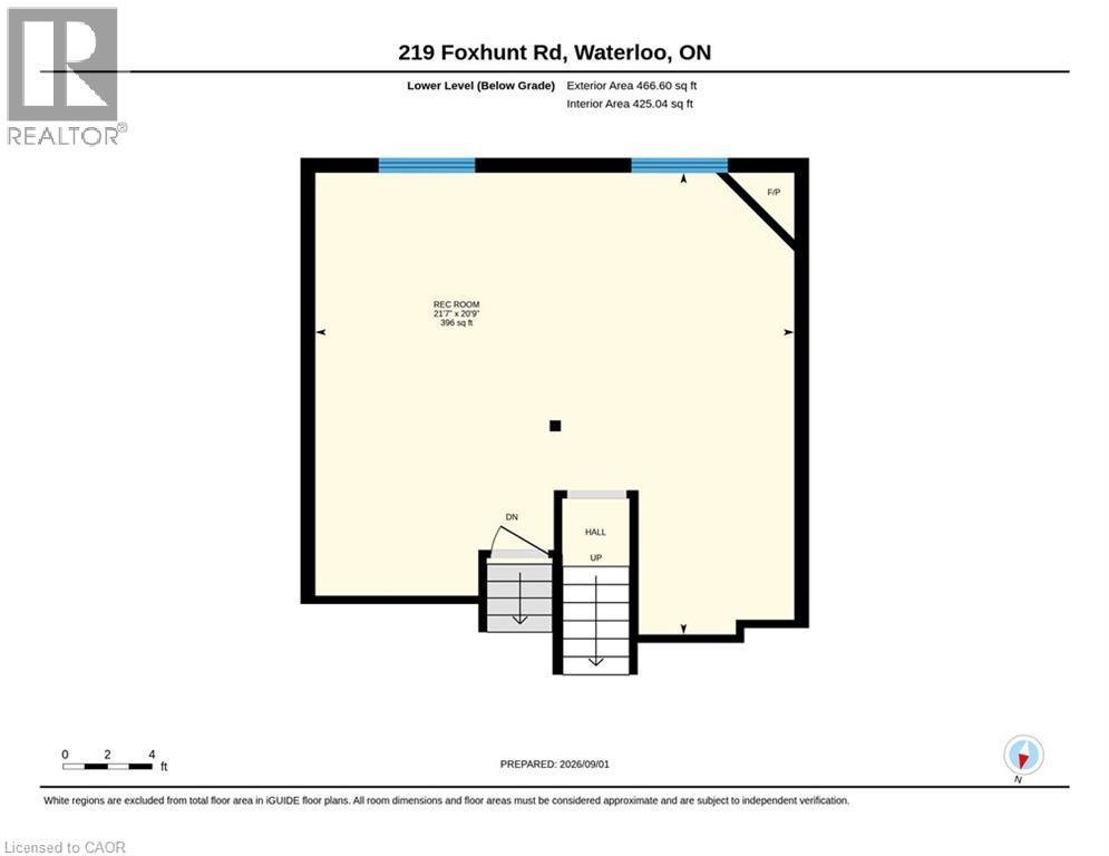 Floor plan - 219 Foxhunt Road, Waterloo, ON