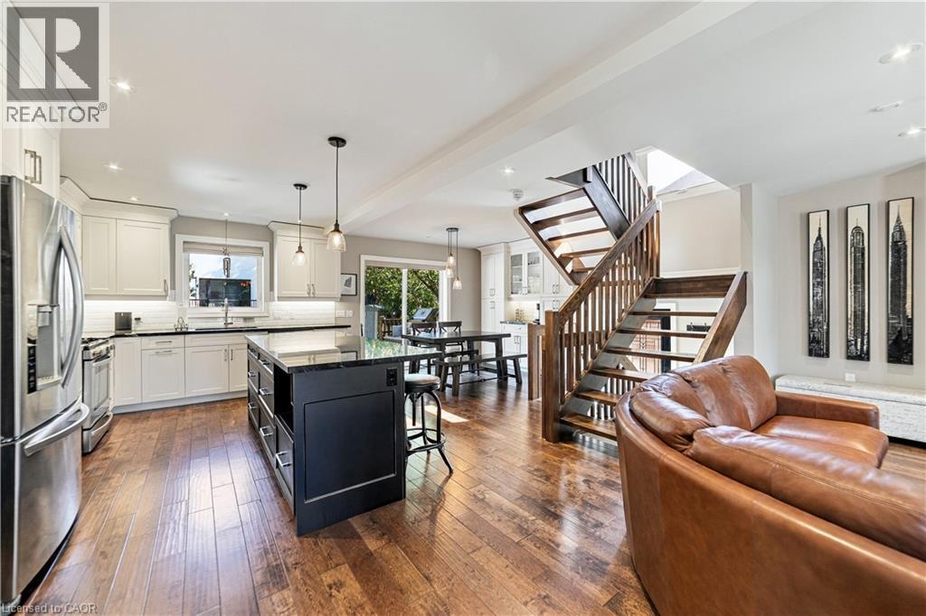 36 foot long steel ibeam supporting the open concept design - 58 Uplands Avenue, Hamilton, ON