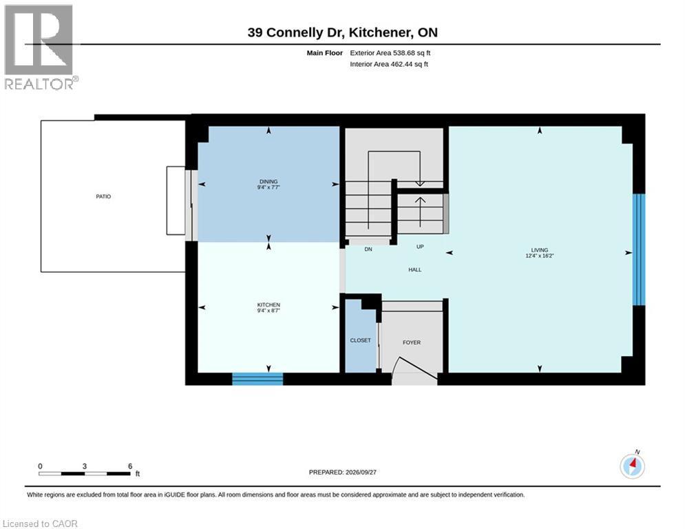 Floor plan - 39 Connelly Drive, Kitchener, ON