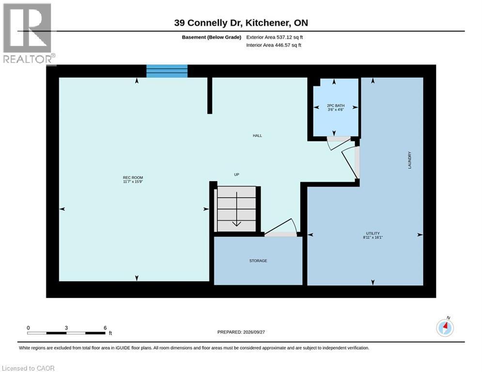 Floor plan - 39 Connelly Drive, Kitchener, ON