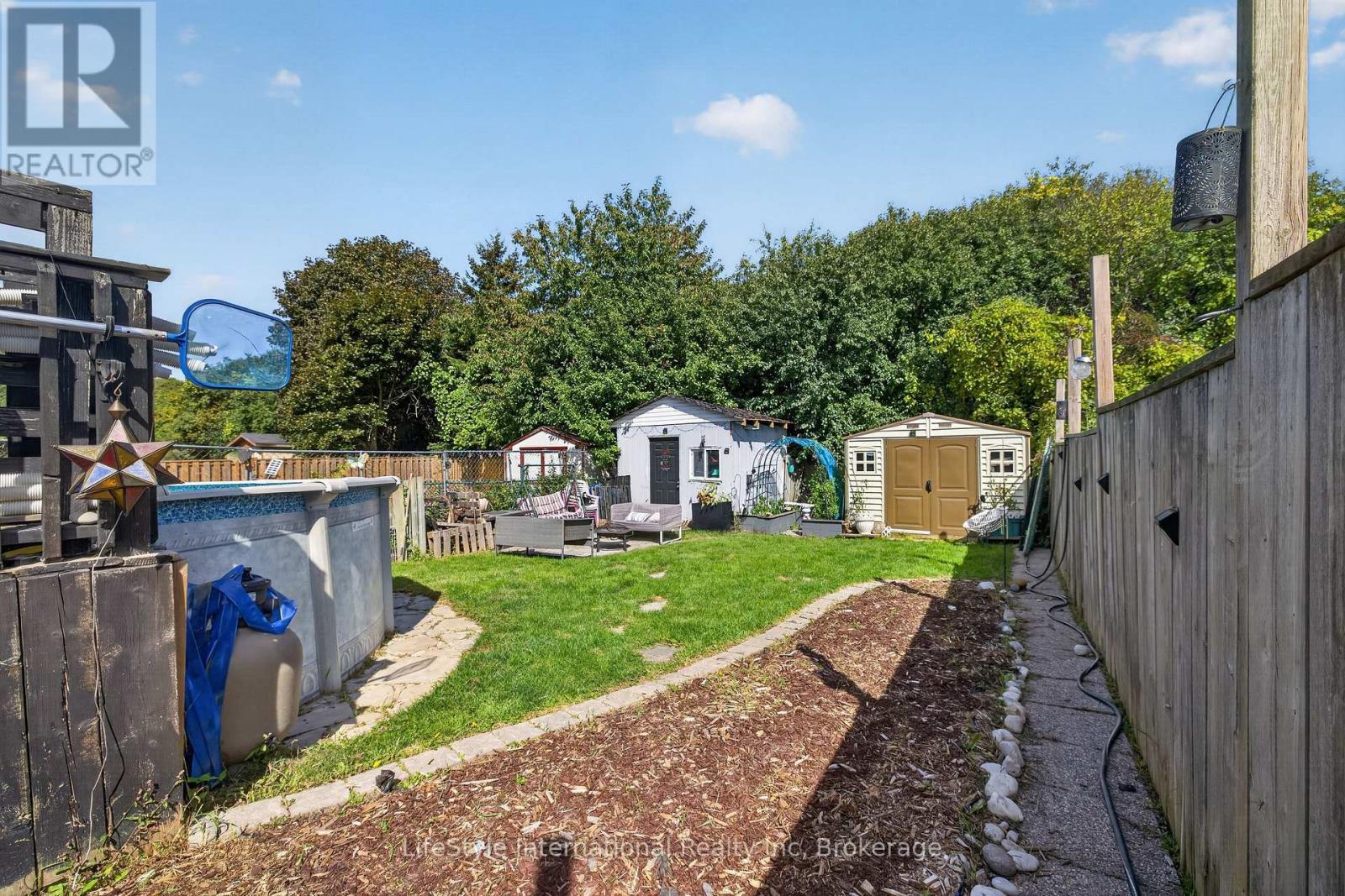 Backyard - 18 Camrose Court, Kitchener, ON