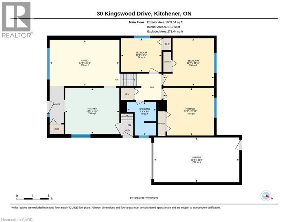 Main Floor 2nd Floor Garage - 30 Kingswood Drive, Kitchener, ON