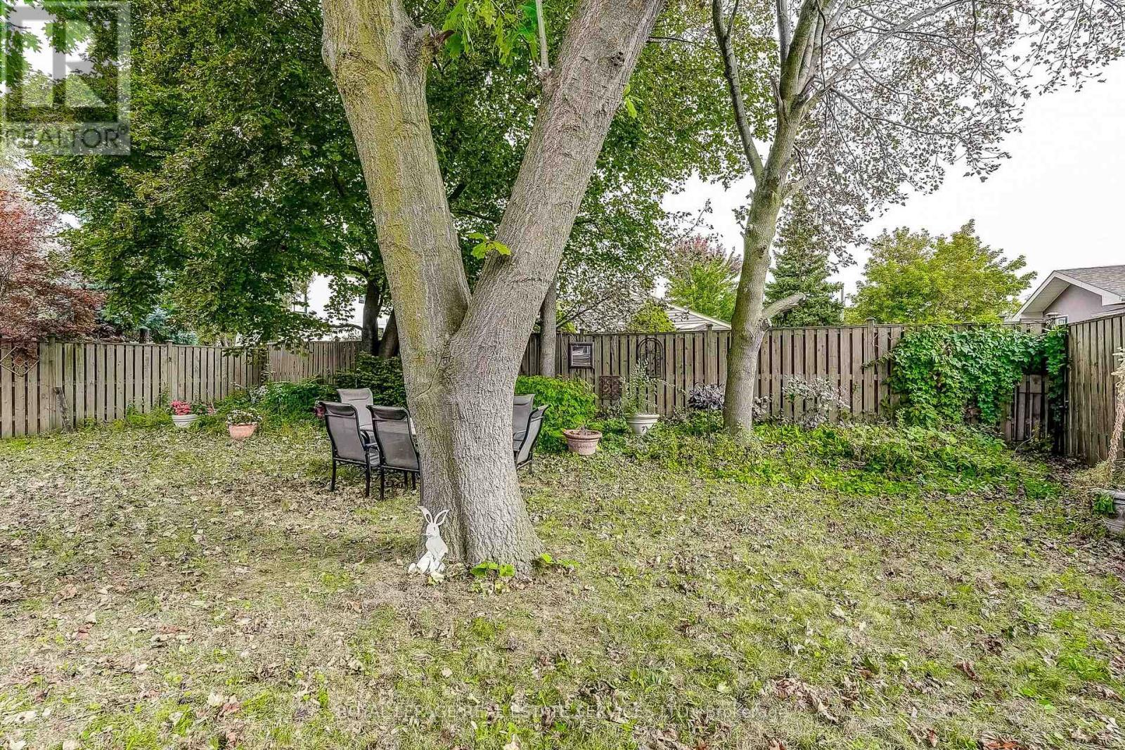 BACKYARD WITH MATURE TREES - 27 Sora Drive, Mississauga, ON