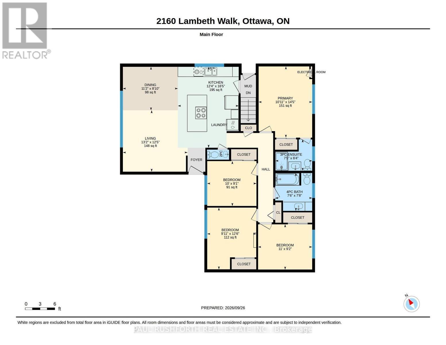 Floor Plan-Main Floor - 2160 Lambeth Walk, Ottawa, ON