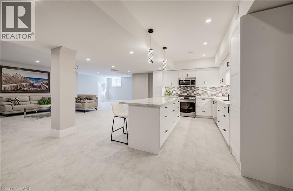 Basement Kitchen ready for a party or in-law capability - 61 Schweitzer Street, Kitchener, ON