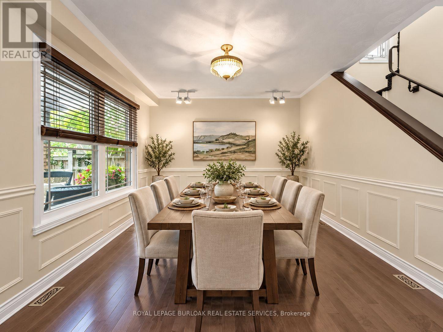 VIRTUALLY STAGED ALTERNATIVE LIVING ROOM TO DINING - 1259 Nathaniel Crescent, Burlington, ON