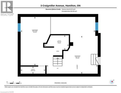 Floor plan - 3 Craigmiller Avenue, Hamilton, ON 