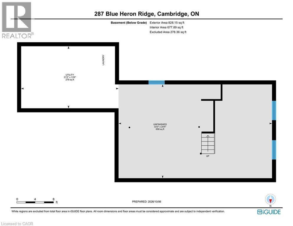 Basement Floor plan - 287 Blue Heron Ridge, Cambridge, ON