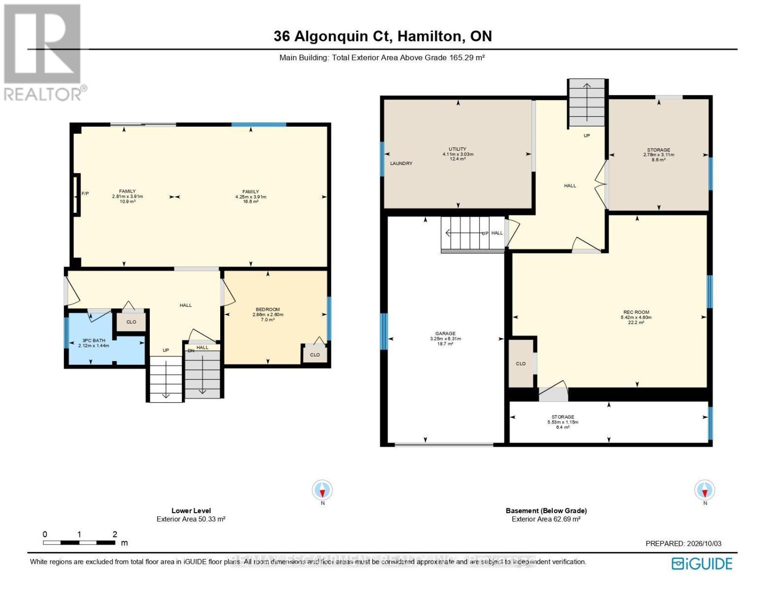 Main and second floor - 36 Algonquin Court, Hamilton, ON