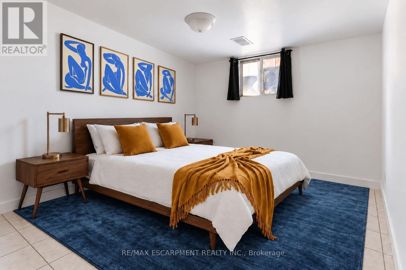 Basement Bedroom Virtually Staged - 548 Beach Road, Hamilton, ON