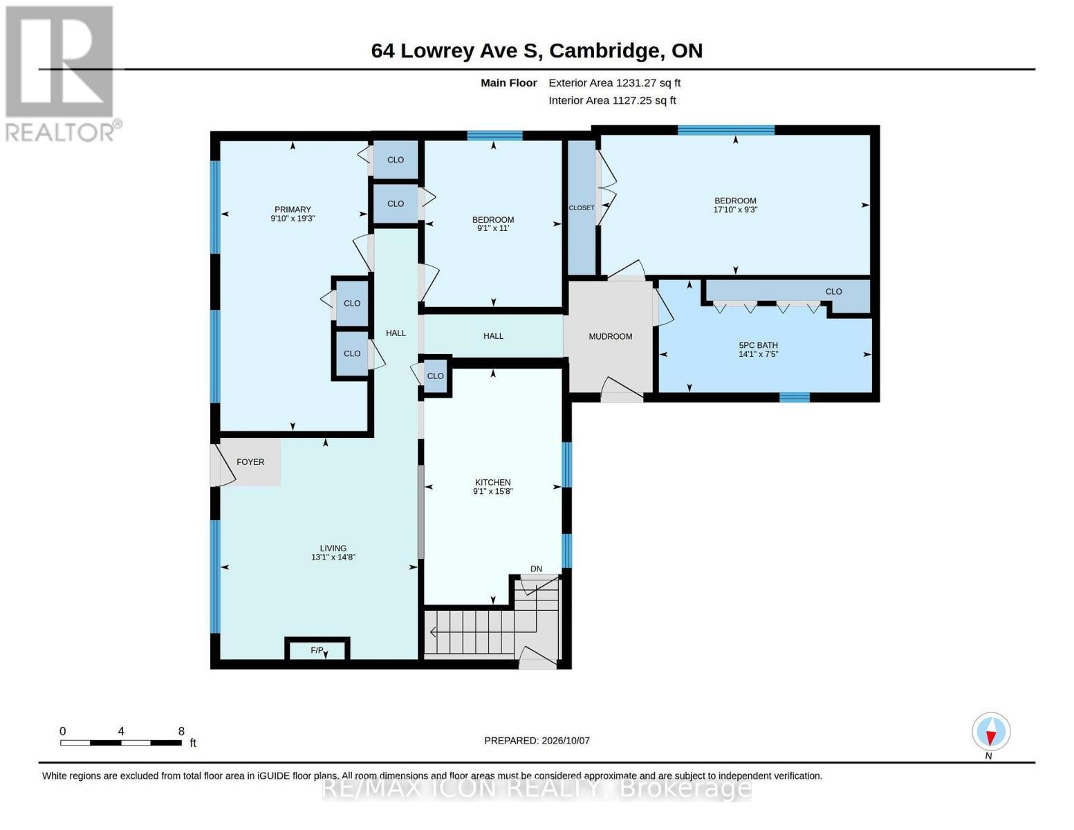 Floor Plan - Main Floor - 64 Lowrey Avenue S, Cambridge, ON