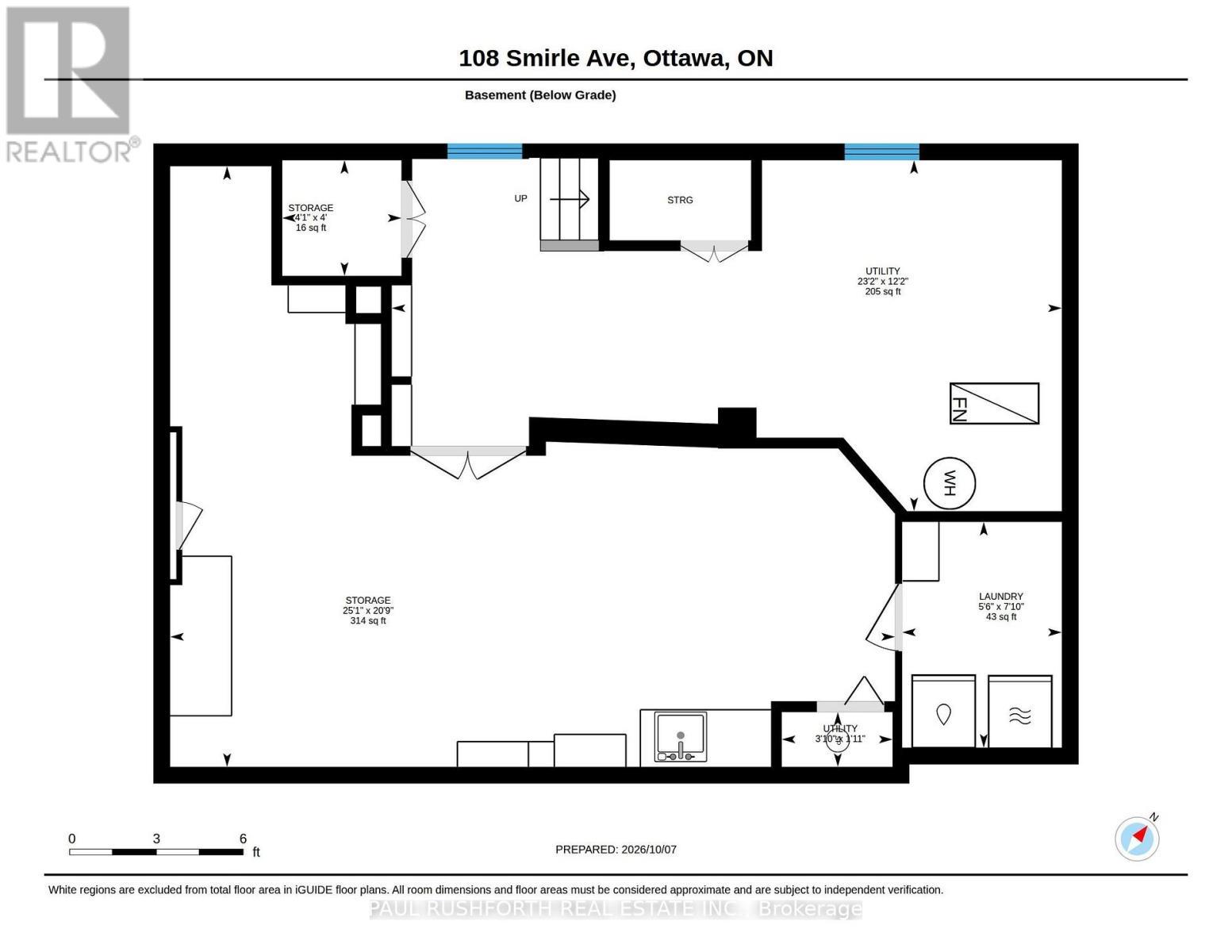 Floor Plan-Basement - 108 Smirle Avenue, Ottawa, ON
