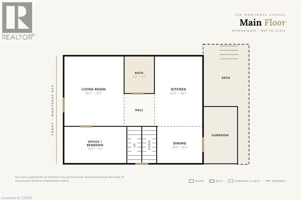 Floor plan - 100 Montrose Avenue, Hamilton, ON